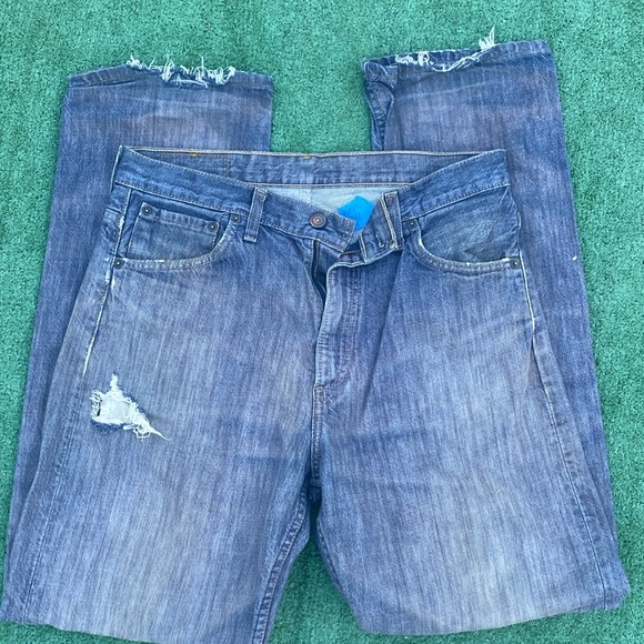Vintage Levi distressed 515 boot cut size 33 x 34 - Picture 4 of 8